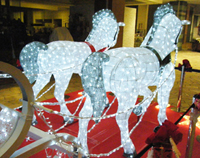 LEDクリスタルグロー　白馬の馬車